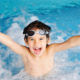 Boy swimming